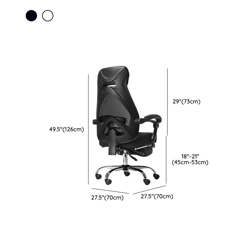 Padded Arms Office Chair Tilt Mechanism No Distressing Desk Chair with Wheels