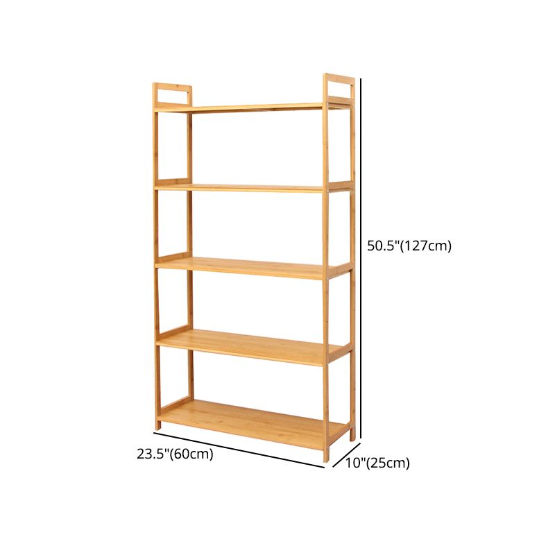 Contemporary Engineered Wood Bookcase Open Back Bookshelf for Home Office