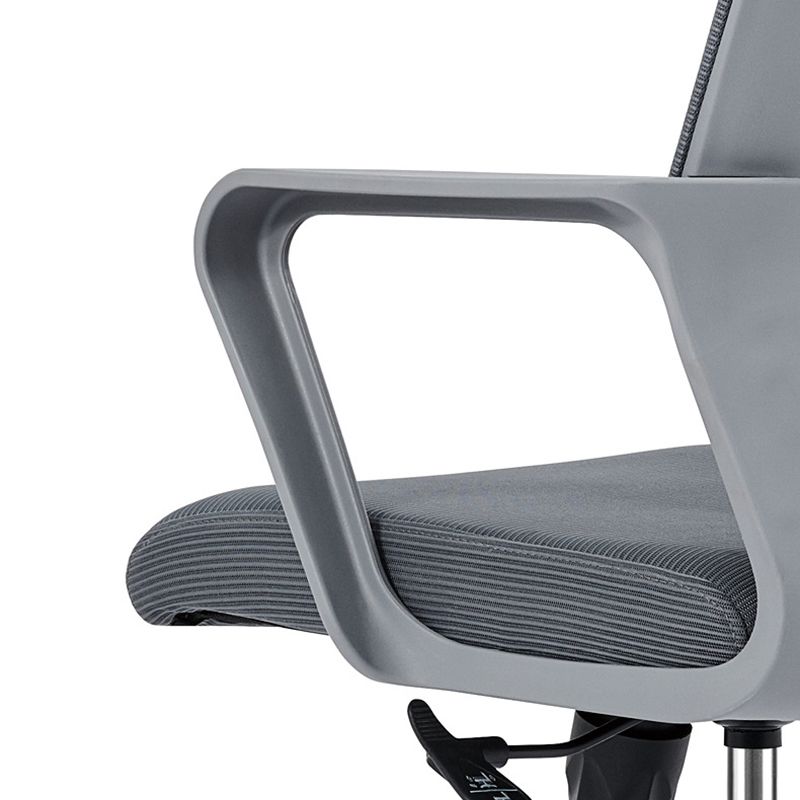 Fixed Arms Office Chair No Distressing Ergonomic Chair with Wheels