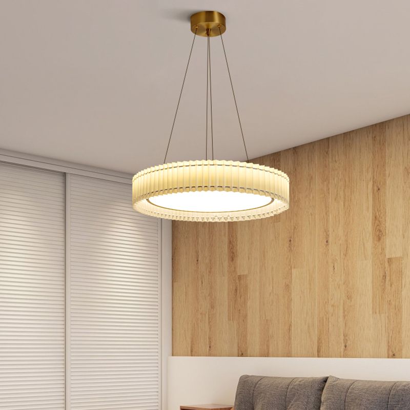 LED SIMPLE CHANDELIER Light Fabrics Pendant Light Fight pour le salon