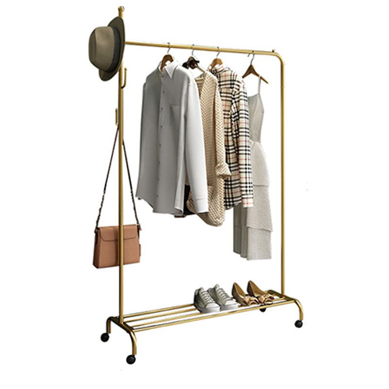 Modern Coat Rack Storage Shelf Metal Entryway Kit Hall Stand