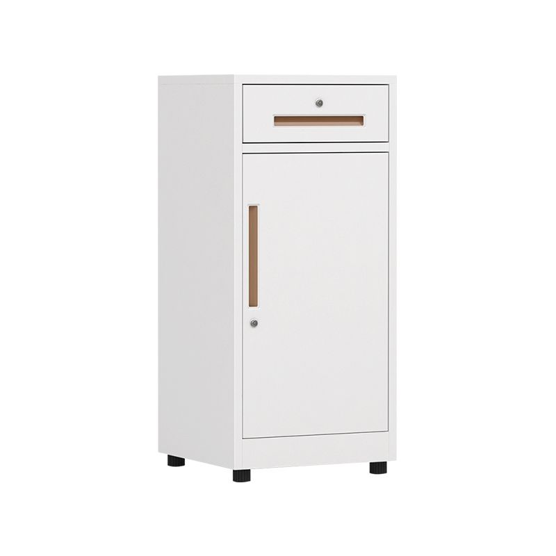 Contemporary File Cabinets Metal Frame Mobile Filing Cabinet with Key Lock