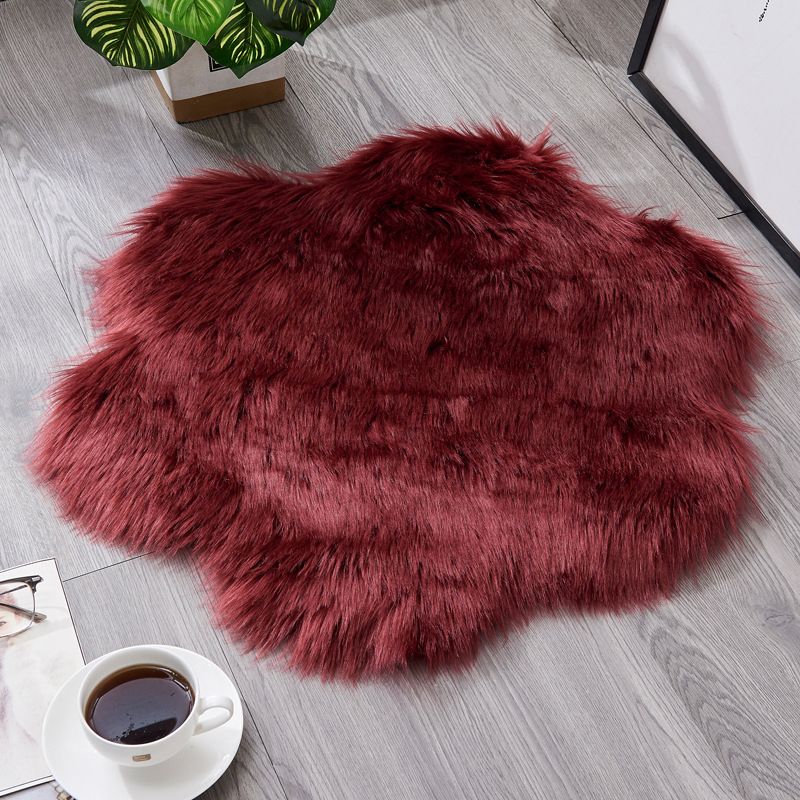 Alfombra de la alfombra de ciruela de color sólido moderno alfombra fácil de cuidado para el dormitorio decoración del hogar
