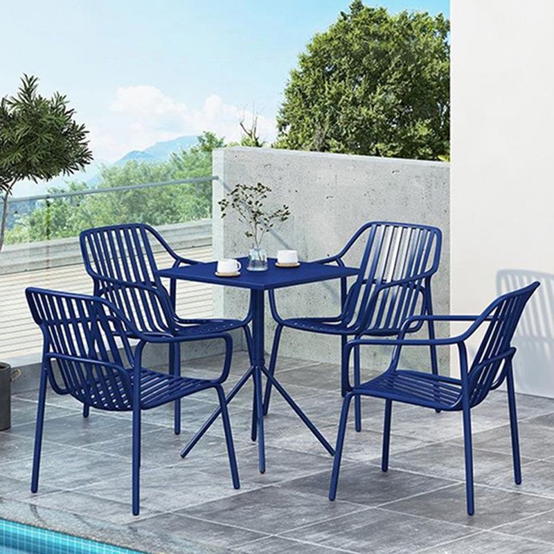 Modern Bistro Table Set 1/5 Pcs Metal Bistro Table and Chairs