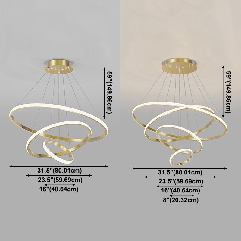 Lustre circulaire à plusieurs niveaux à plusieurs niveaux