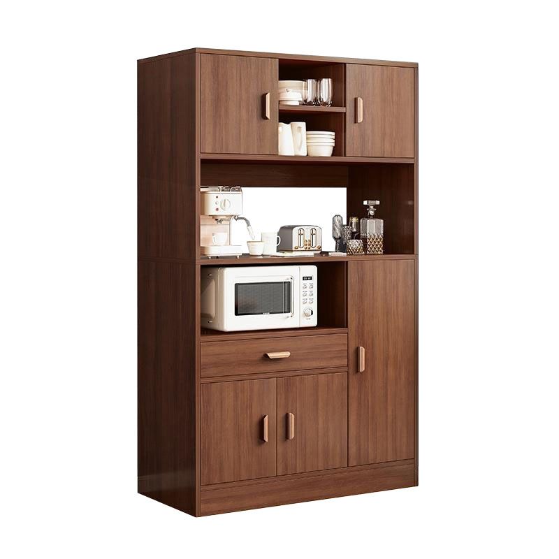 Glam Style Dining Buffet Wood Buffet Server with Drawers and Cabinets