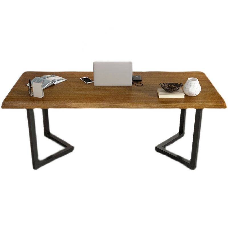 Home Office Work Table Solid Wood Modern Free Form Writing Desk