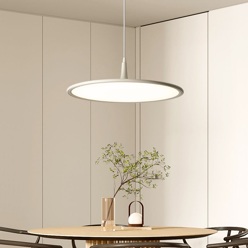 Round Shape Metal Hanging Light Modern Style 1-Light Hanging Mounted Lights