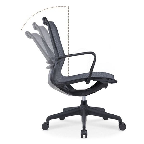 Modern Fixed Arm Conference Chair Office Ergonomic Mesh Task Chair