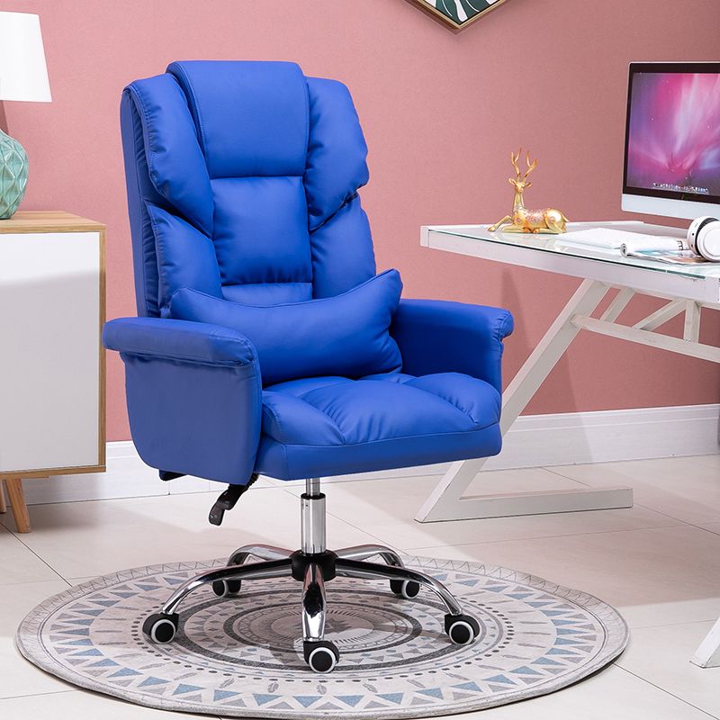 Padded Arms Office Chair Modern Adjustable Seat Height Swivel Chair with Wheels