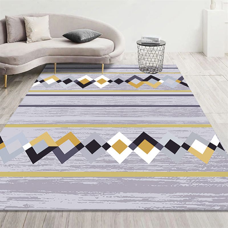 Funky Multicolor Boho Chic Rug Synthetics Trellis Stampa tappeto per animali domestici Resistente alle macchie non slip tappeto per il salotto