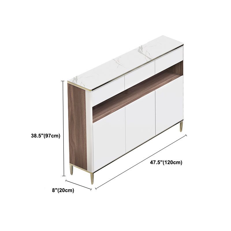 Glam Style Sideboard Door and Drawer Server for Home Kitchen