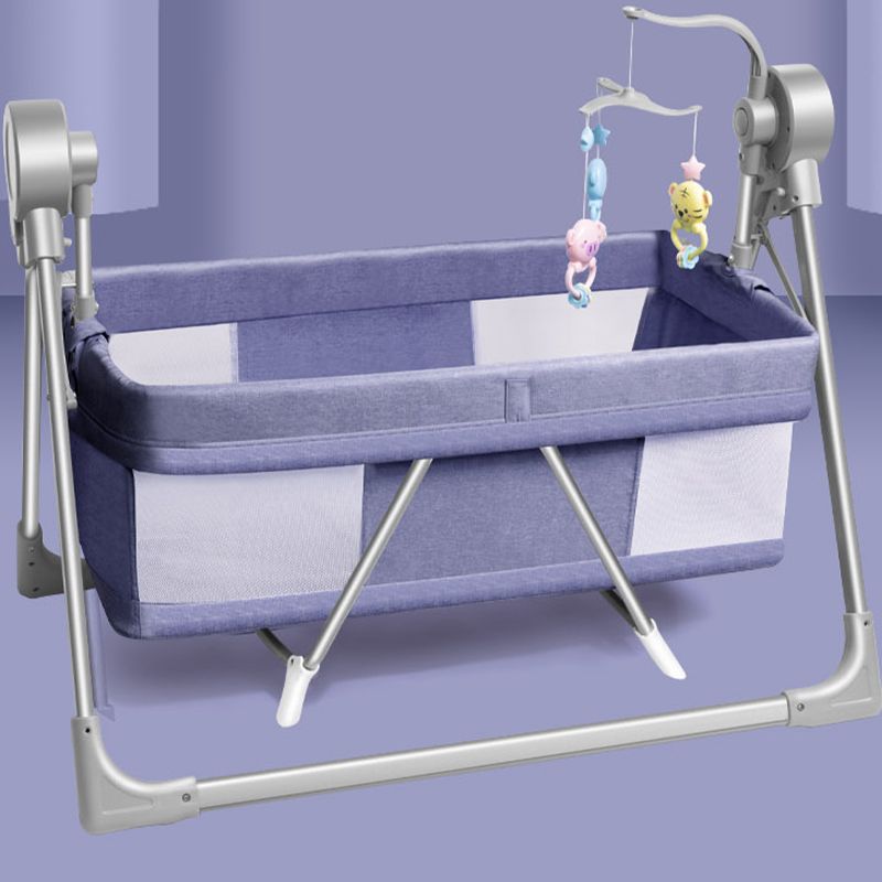 Electric Crib Cradle Rocking Rectangle Crib Cradle for Newborn and Baby