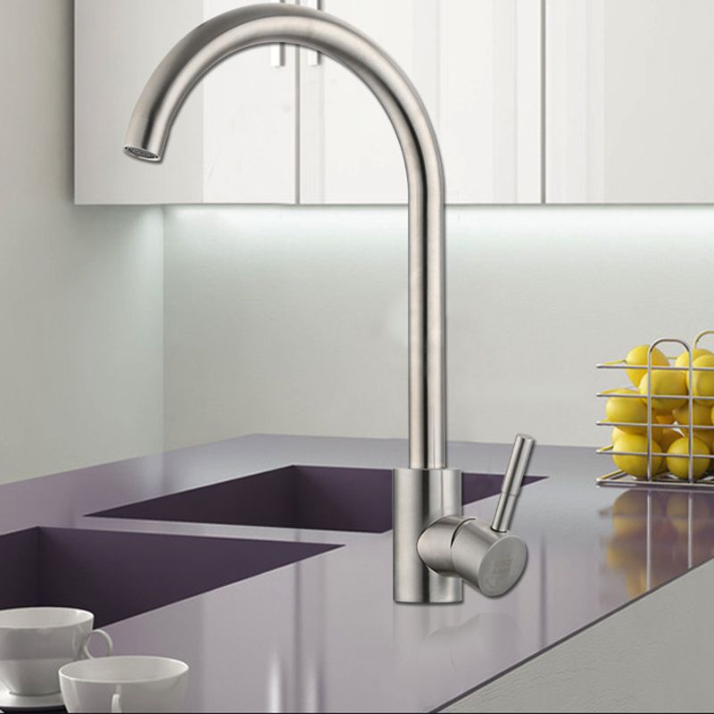 Contemporary Single Handle  Kitchen Faucet 1-Hold  Water Filler