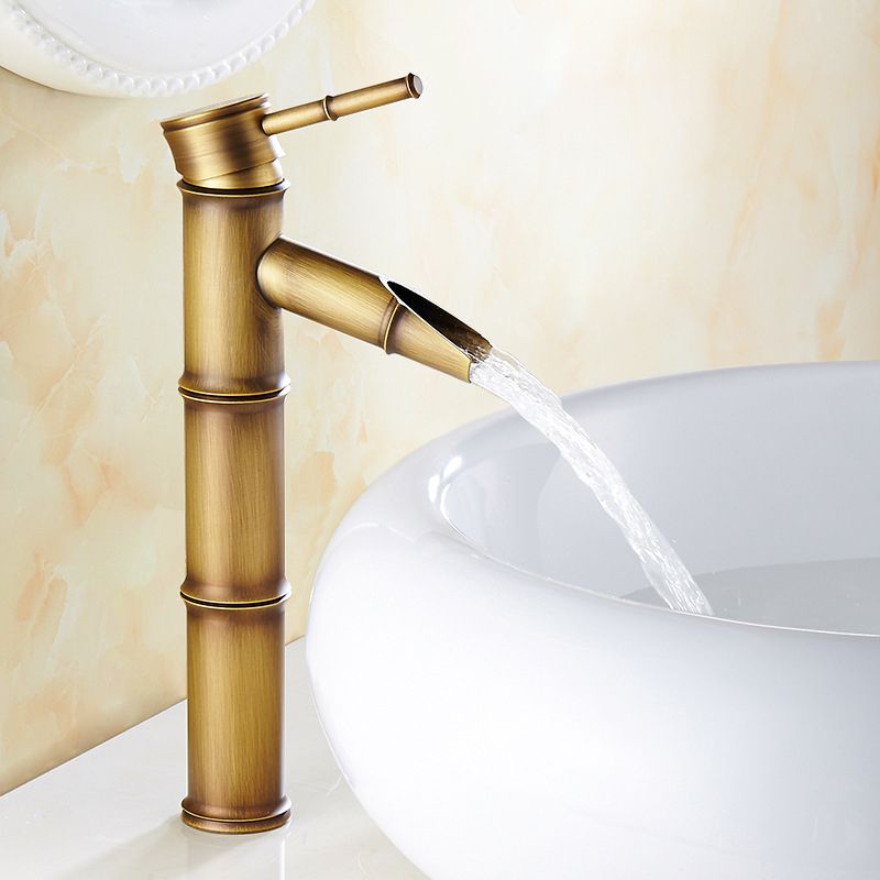 Lever Handle Vessel Faucet Single Hole Sink Faucet Farmhouse Style Basin Faucet