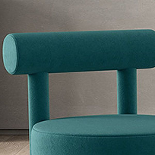 Minimalist Style Fabric Dining Chairs for Home Open Back Side Chair