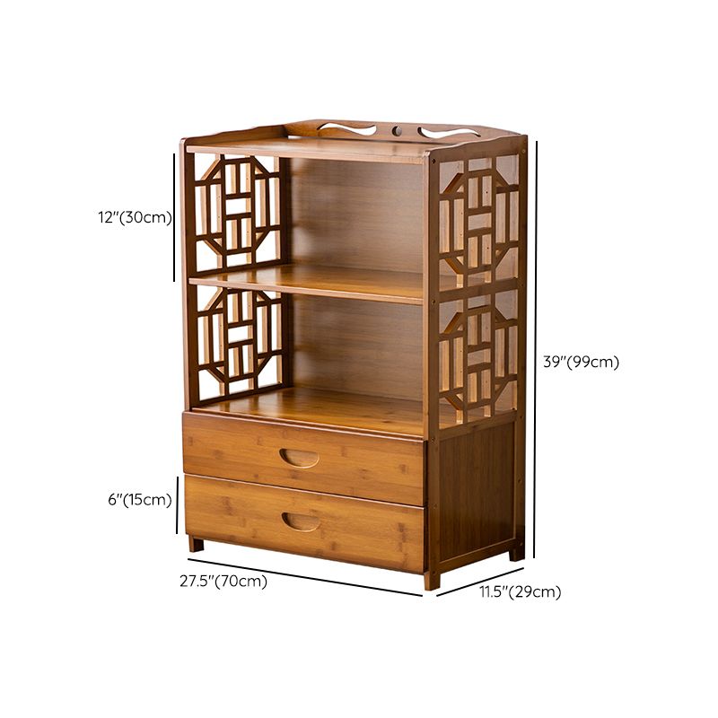 Contemporary Sideboard Cabinet Bamboo Sideboard with Drawers for Kitchen