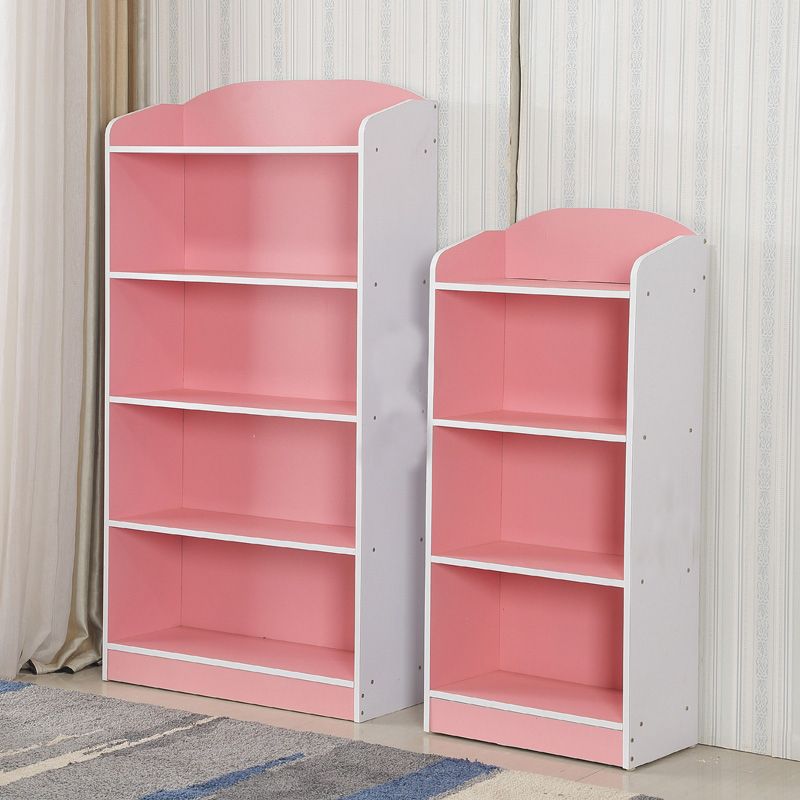 Modern Style Bookcase Wood Closed Back Bookshelf for Home Office