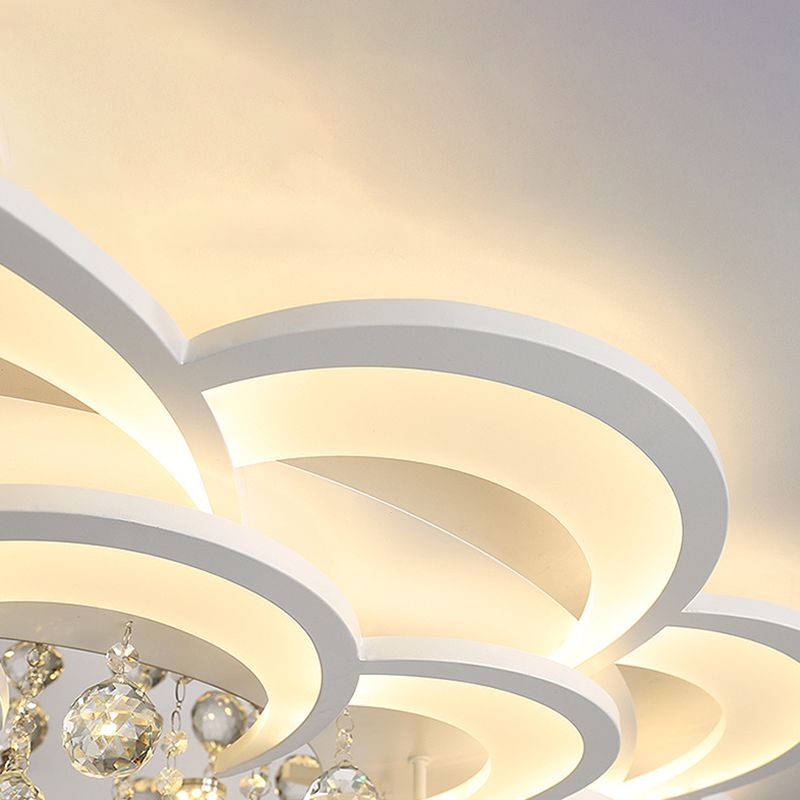 Modern Flower-Shaped Ceiling Flush Mount Lights Acrylic Ceiling Flush