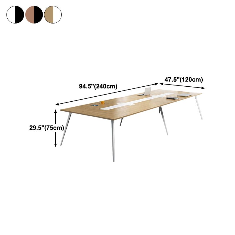 Contemporary Style Engineered Wood Desk Rectangle Desk for Office