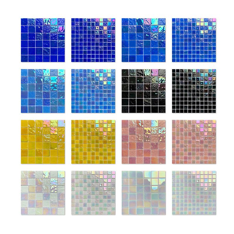 Glass Mosaic Tile Contemporary Floor and Wall Tile with Square Shape