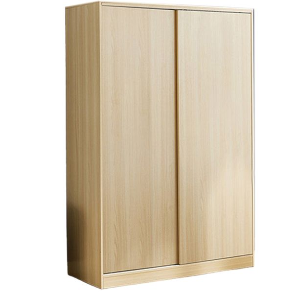 Manufactured Wood Kids Closet Contemporary Armoire Cabinet with Garment Rod