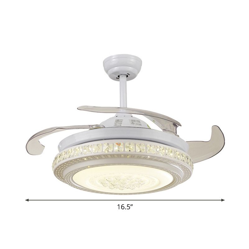 Ronde kristal semi-mount met 2-laags verlichting van het verlichting van de 2