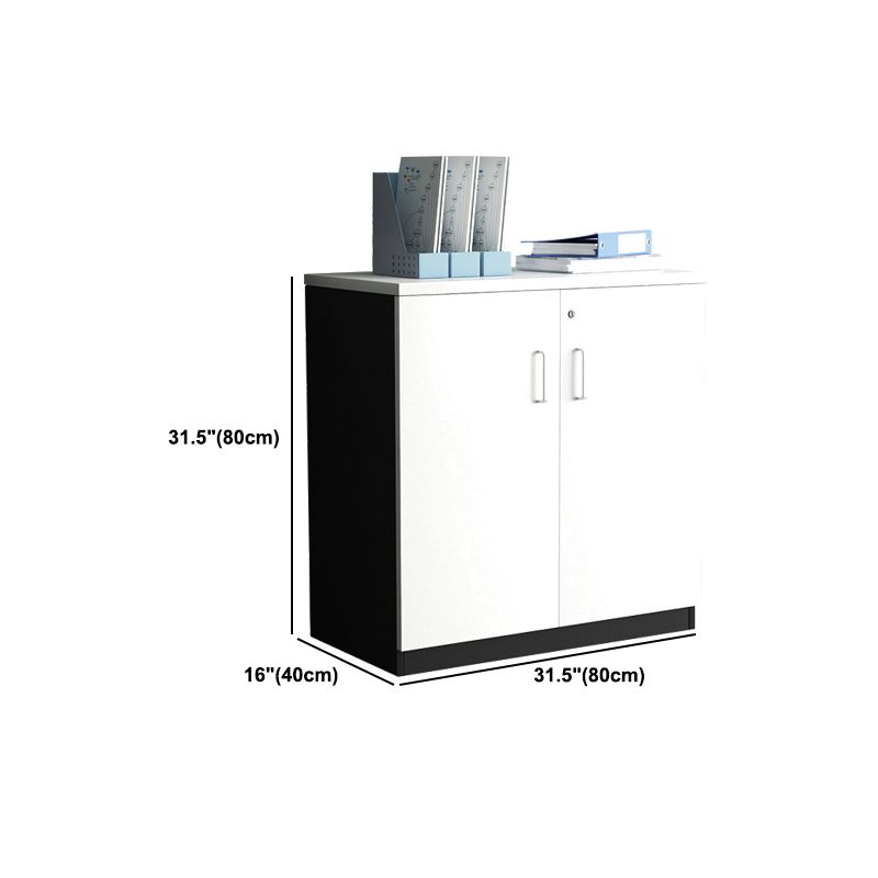 Modern Style Lateral Filing Cabinet Wood File Cabinet with Lock and Storage