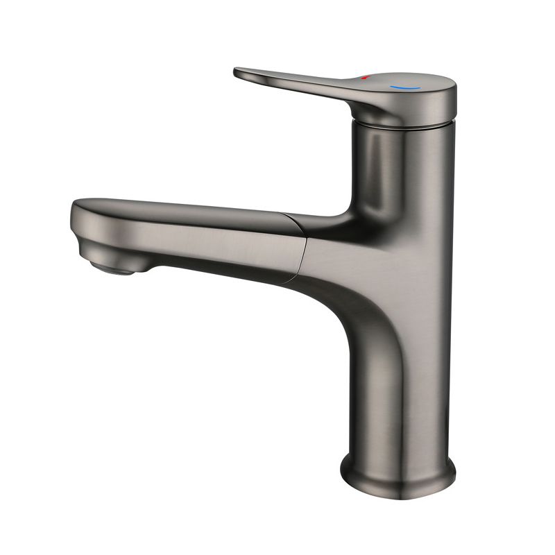 Contemporary Style Centerset Faucets Bathroom Faucets with Lever Handle