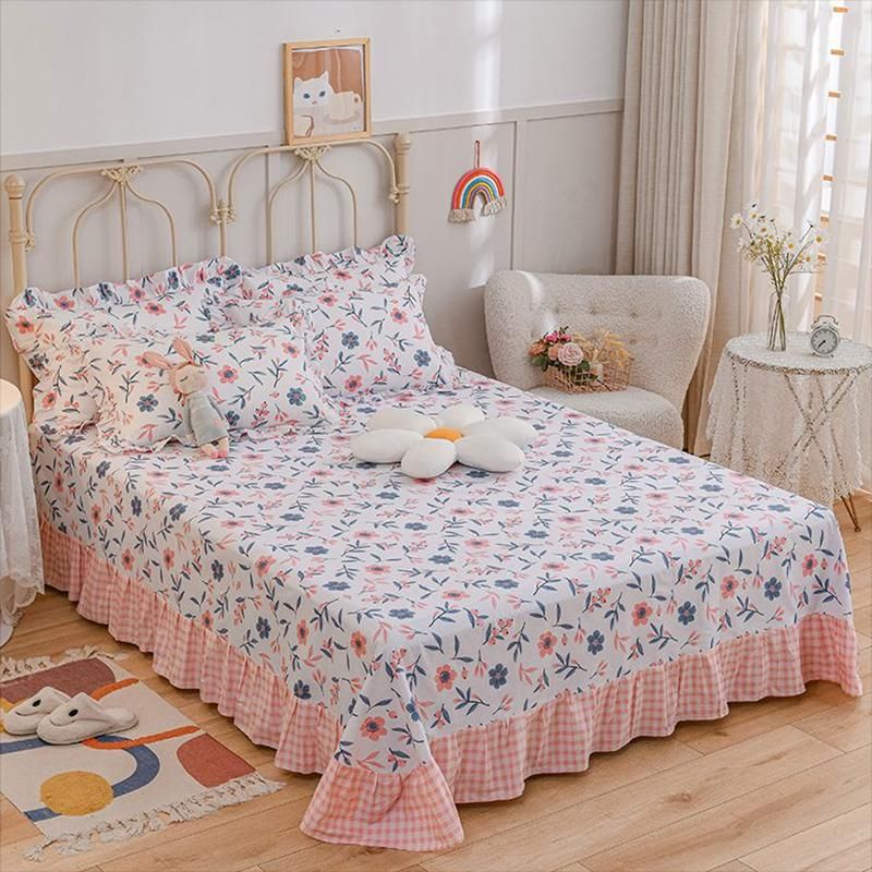 Cotton Bed Sheet Home Bedroom Dormitory Simple Bed Sheet Set