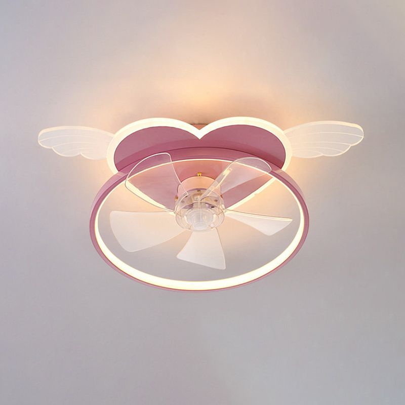 Cartoon Love Heart LED LED LIGHT LIGHT ACRILICA ACRILICA SEMI SEMI FLUSTO APPLICATO DEL MOTORE CON ANELLO DI METALE