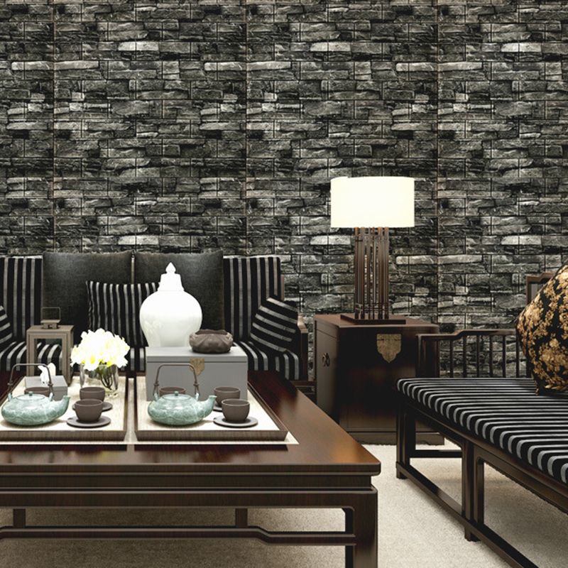 3D Embossed Interior Wall Paneling Peel and Stick Square Wall Paneling