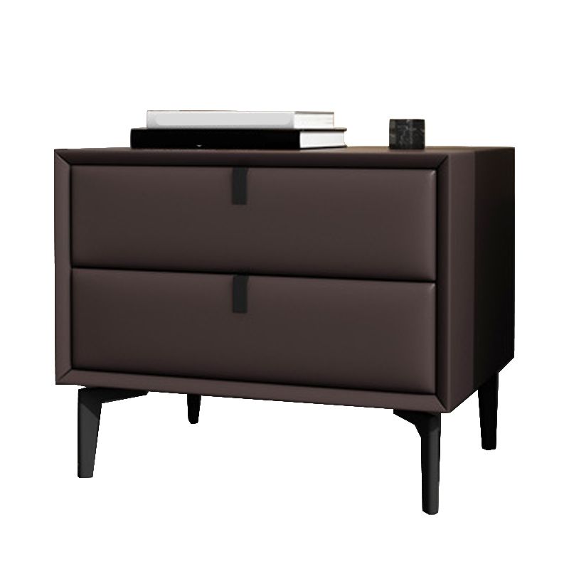 Glam Bedside Cabinet Solid Wood Night Table with Legs Included