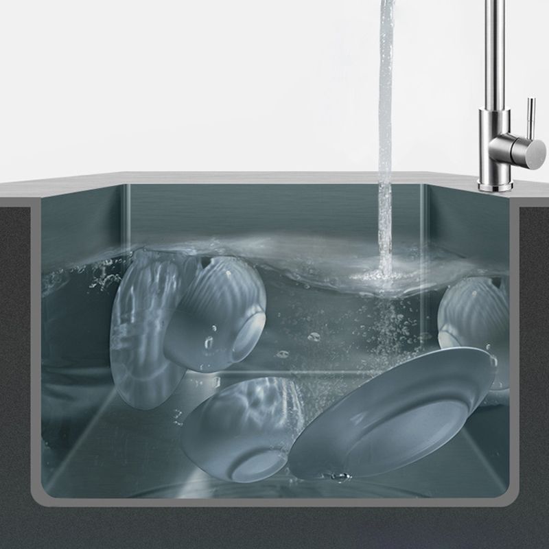 Stainless Steel Contemporary Sink for Kitchen Double Drop-In Kitchen Sink