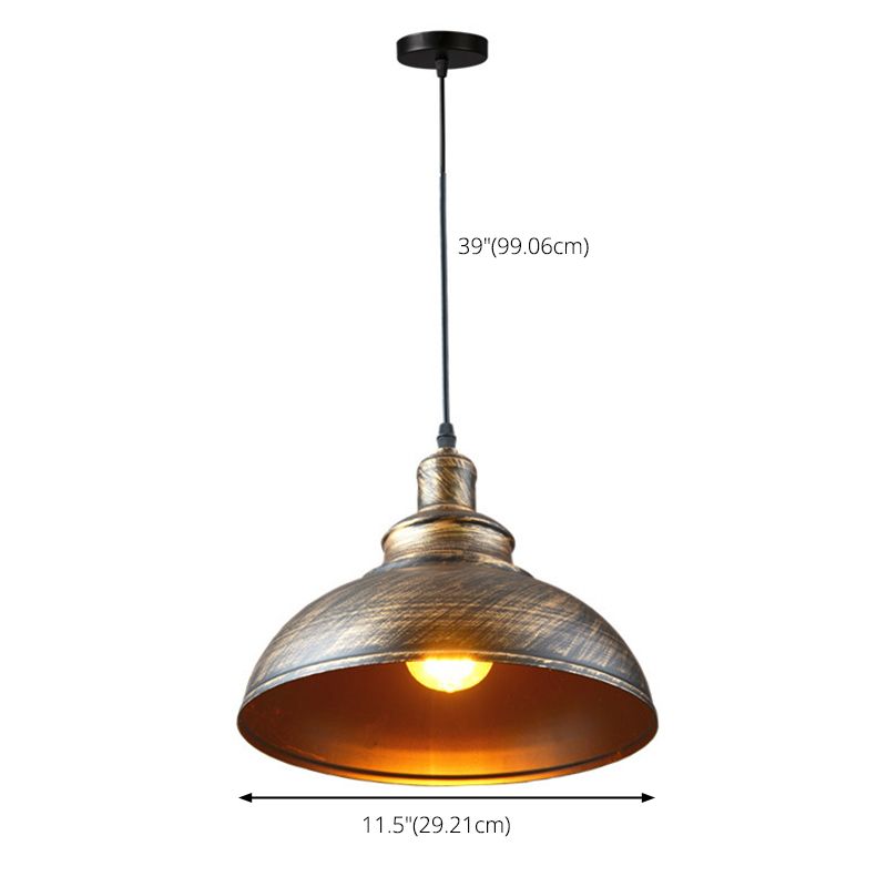 Pendant Lighting Fixture Industrial Style Lacquered Metal Pendant Light Fixture for Restaurant