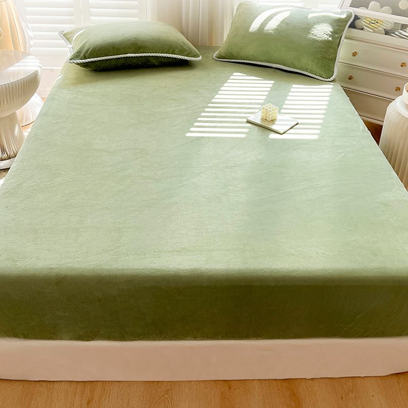 Soild Bed Sheet Set Cotton Modern Elegand Fitted Sheet for Bedroom