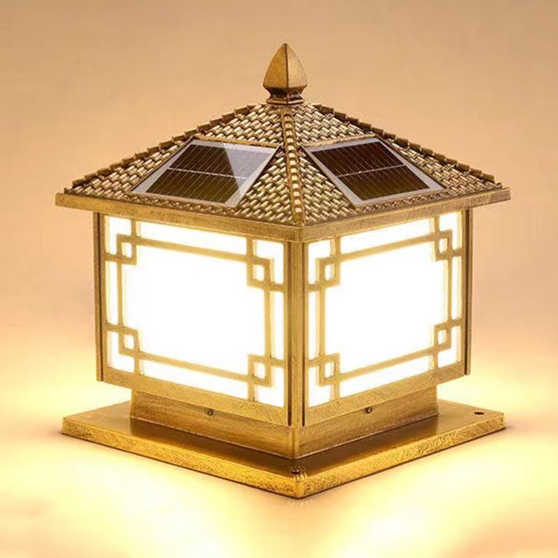 Modern Minimalist LED Pillar Lamp Household Solar Light for Garden