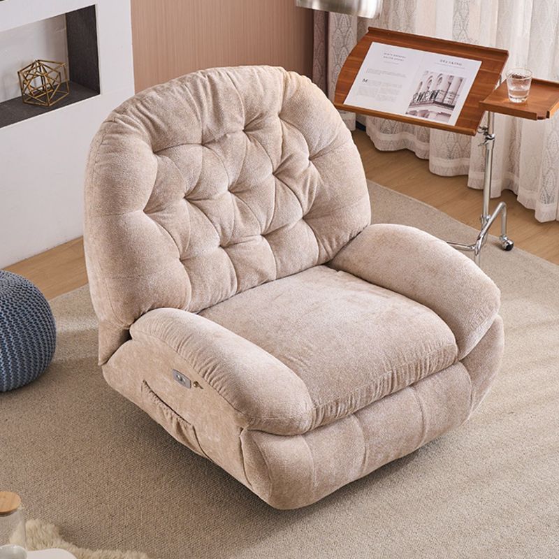 Traditional Standard Recliner Metal Solid Color Swivel Rocker Indoor Reclining