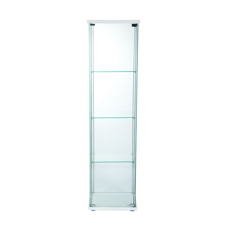 Tempered Glass Curio Cabinet Modern Standard Cabinet for Dining Room