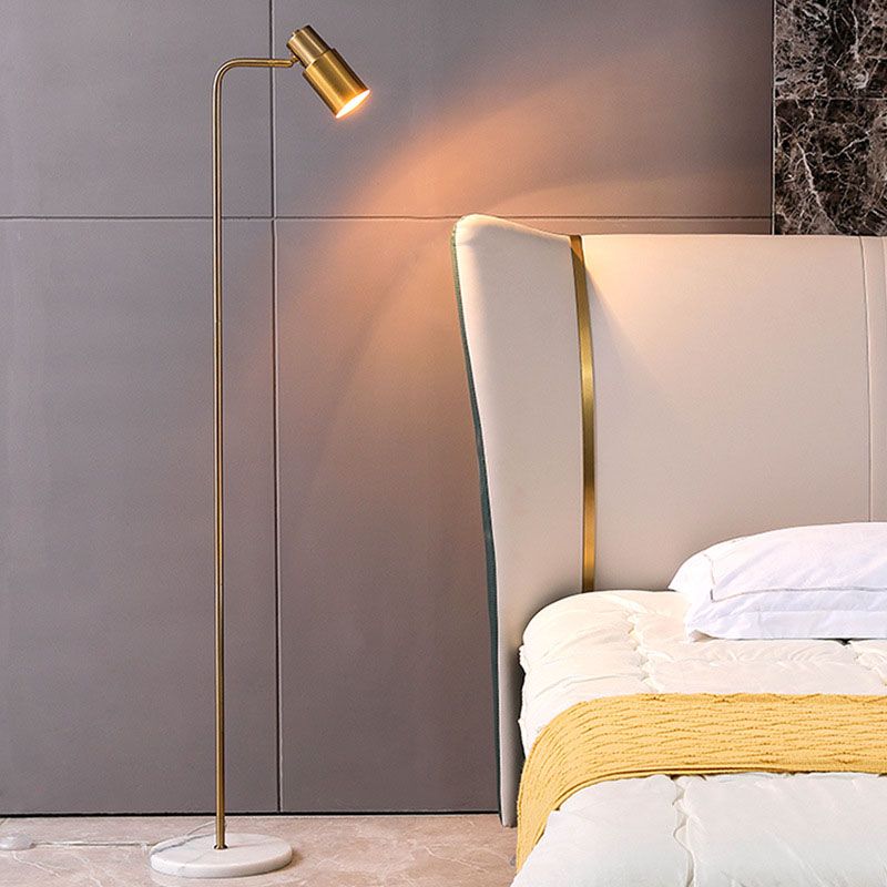 Metal Geometric Shape Floor Lamp Modern Style 1-Light Floor Lamp Fixture