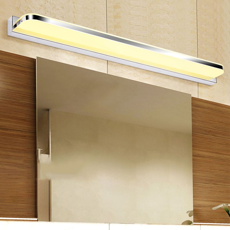 Linear Vanity Light Modern Metal Single Light LED Bathroom Mirror Headlight