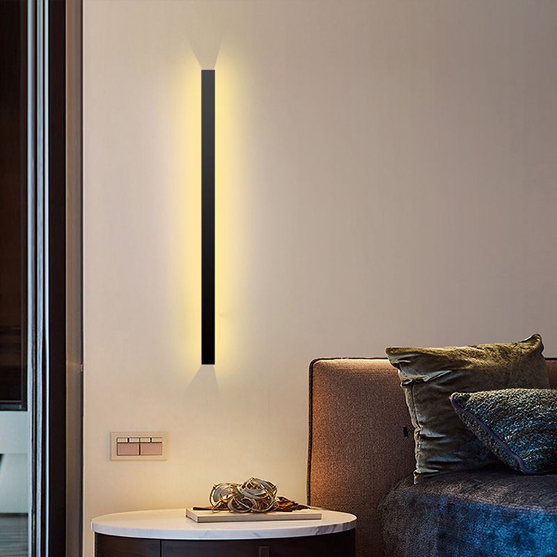 Minimalism Wall Light Fixtures Streamlined LED Indoor Wall Lights with Aluminium Shade