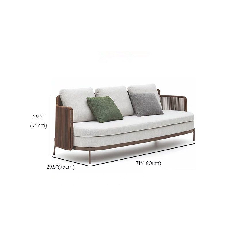 Aluminum Outdoor Patio Sofa Contemporary Water Resistant Patio Sofa