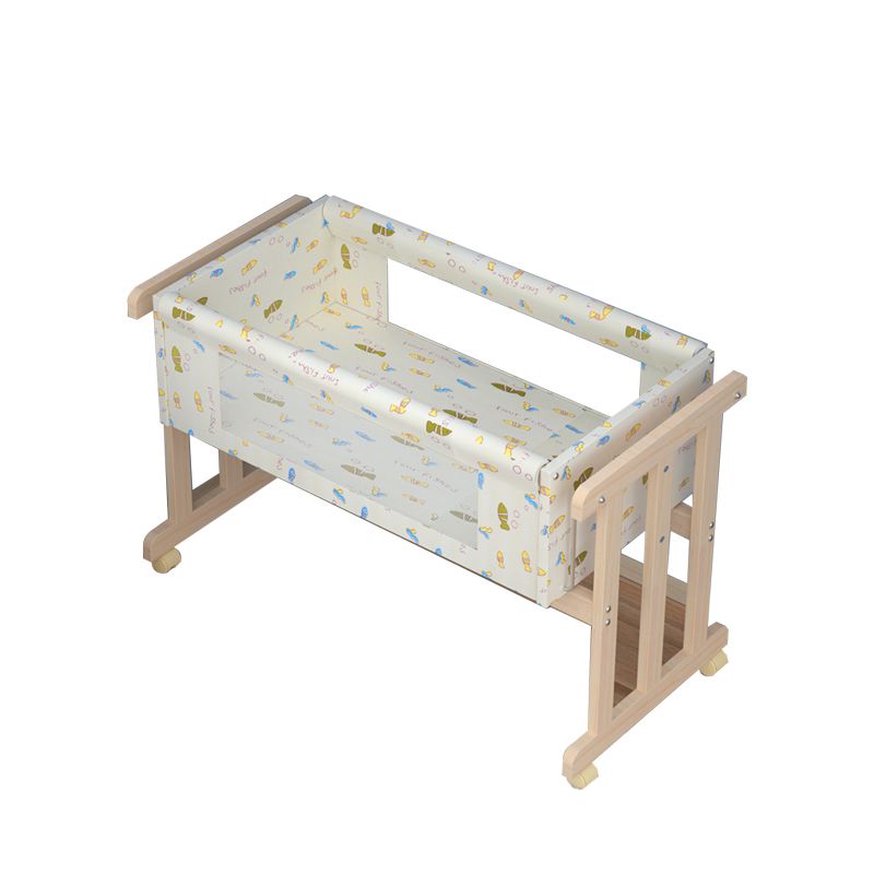 Solid Wood Changing Table Rocking and Movable Baby Changing Table