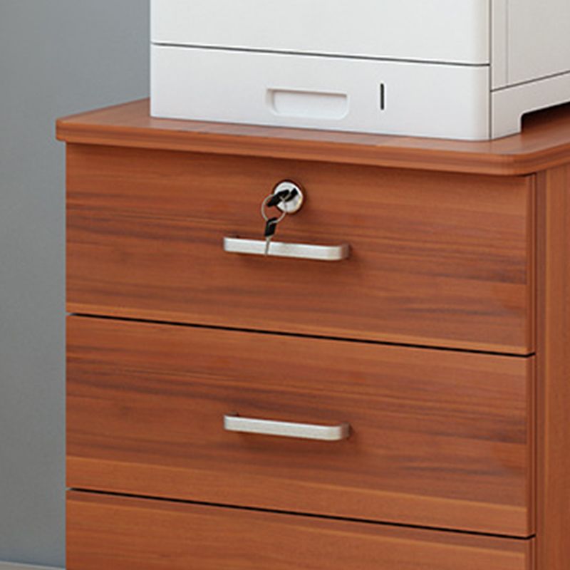 Modern Cabinet Wood Locking Drawers Filing Cabinet with Wheels for Office