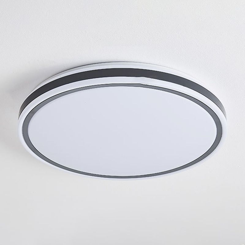 Circular Flush Mount Light Simplicity Metal Ceiling Light Fixture