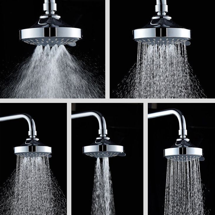 Contemporary Style Handheld Shower Head Wall-Mount Round Shower Head