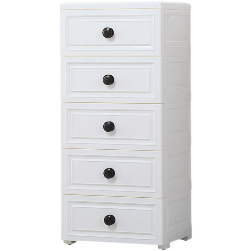 Scandinavian Kids Dressers Plastic Vertical Kids Furniture with Drawers for Bedroom