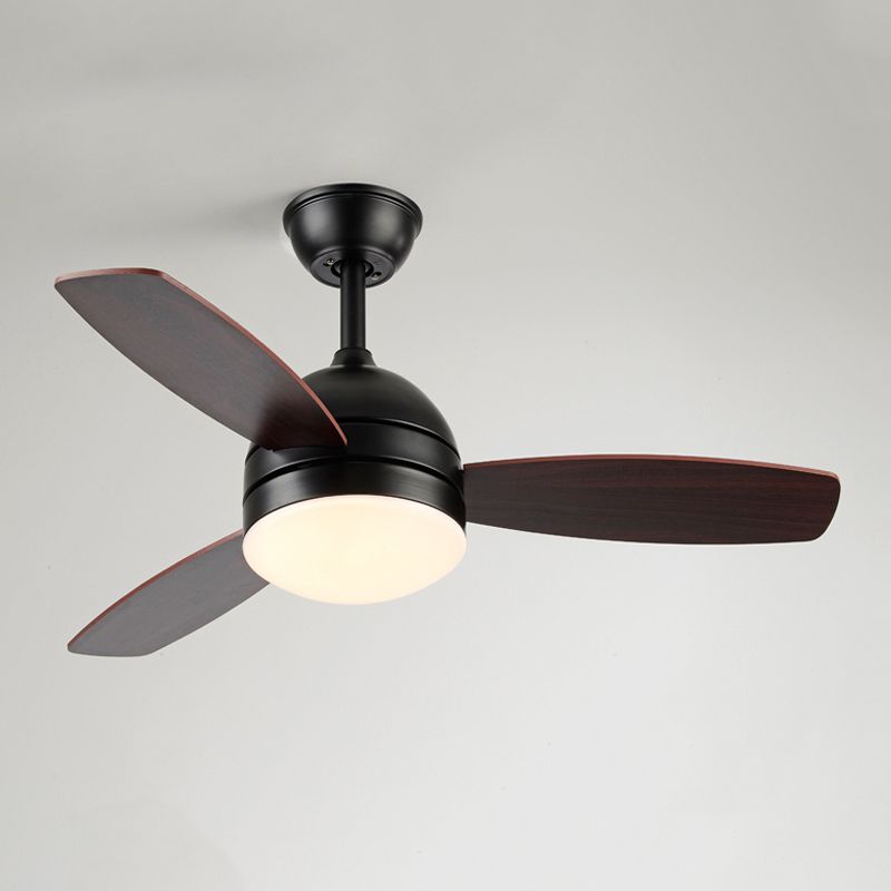 Nordic Style Iron Ceiling Fan Lamp 3th Gears Adjustment Ceiling Fan Light for Bedroom