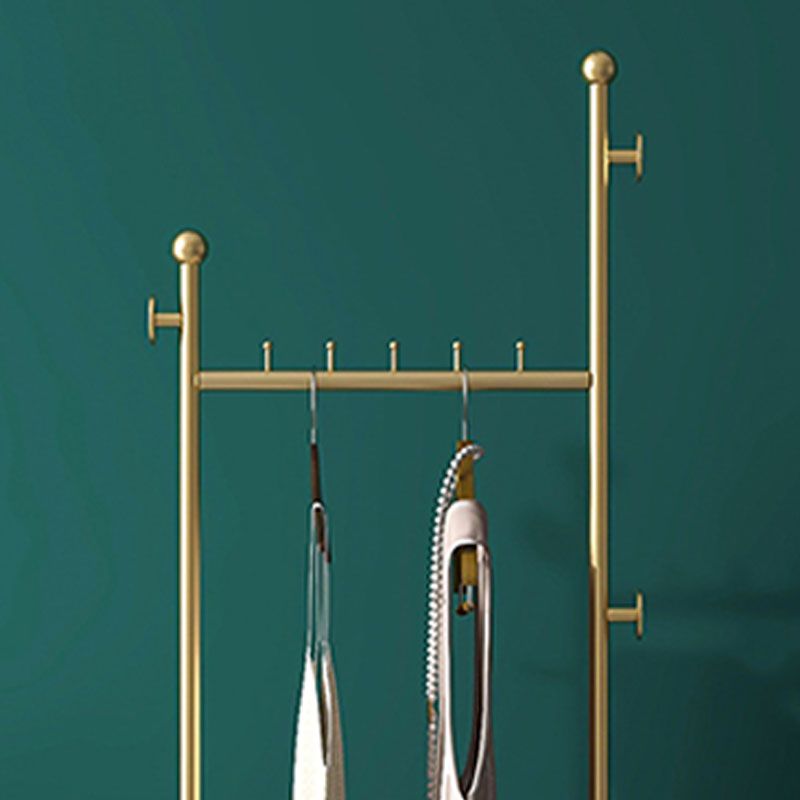 Contemporary Hall Stand Metal Hooks Included No Distressing Free Standing Coat Rack